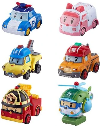 Машинка-трансформер Robocar Poli GoGo Миниспасители Делюкс 6в1 (ZR-915)